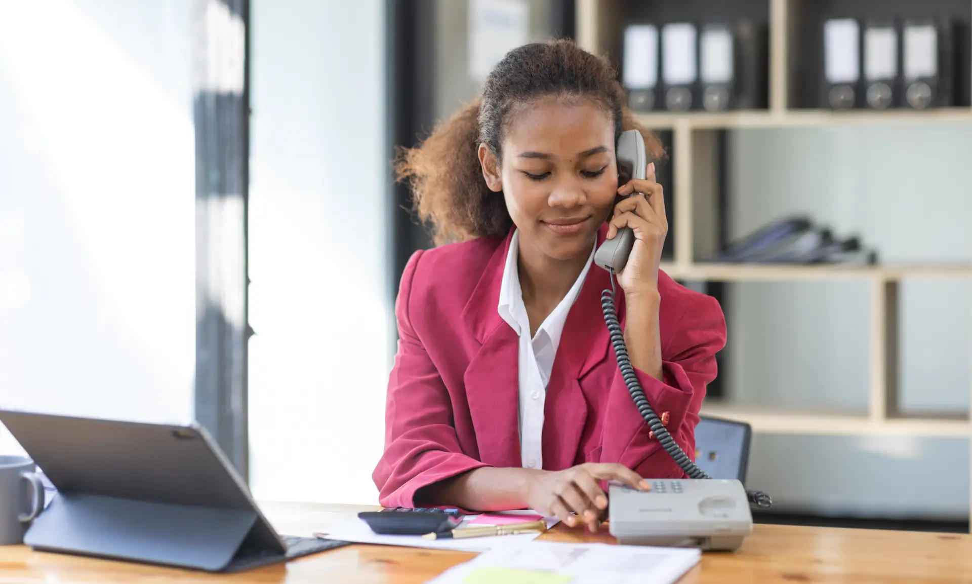 A Counselor On A Phone Consultation With A Client, Represent